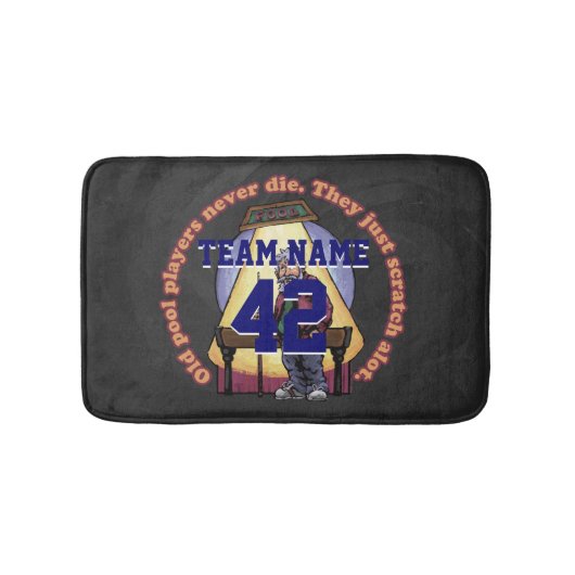 古いプールプレイヤー バスマット (正面)