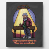 古いプールプレイヤー フォトプラーク (正面)