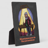 古いプールプレイヤー フォトプラーク (側面)