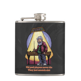 古いプールプレイヤー フラスク