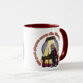 古いプールプレイヤー マグカップ (正面右)