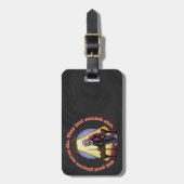 古いプールプレイヤー ラゲッジタグ (正面縦)