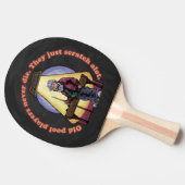 古いプールプレイヤー 卓球ラケット (横)