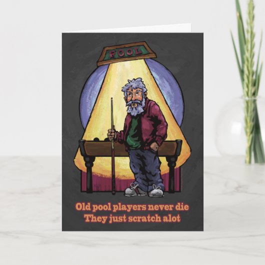 古いプールプレーヤー カード (正面)