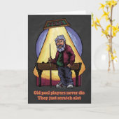 古いプールプレーヤー カード (黄色い花)