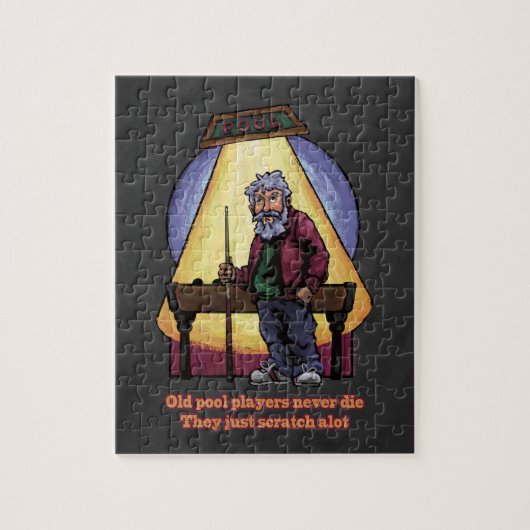 古いプールプレーヤー ジグソーパズル (縦)
