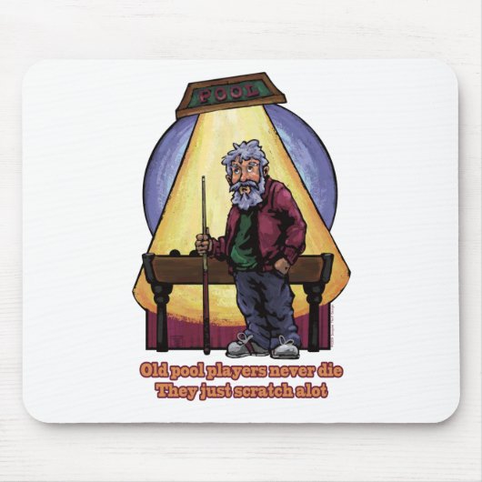 古いプールプレーヤー マウスパッド (正面)