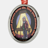 古いプールプレーヤー メタルオーナメント (左)