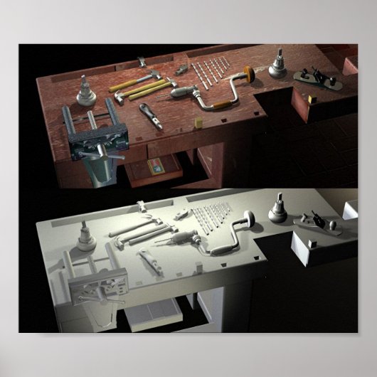 古いベンチ新しいツール ポスター (正面)