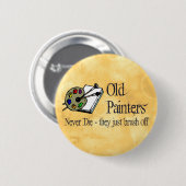 古いペインター 缶バッジ (正面&裏面)