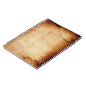 古いペーパーヴィンテージの一見の螺線形ノート ノートブック (左側)