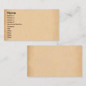 古いペーパー名刺 名刺 (正面/裏面)