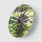 古いホイールウォールクロック ラウンド壁時計 (傾斜)