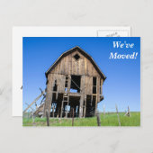 古いホーム引っ越しました新しい住所はがき 案内ポストカード (正面/裏面)