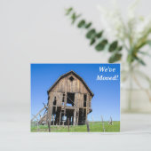 古いホーム引っ越しました新しい住所はがき 案内ポストカード (スタンド正面)