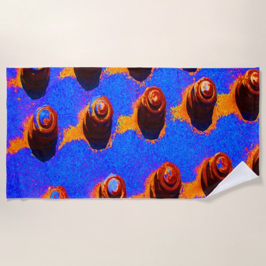 古いボルト ビーチタオル (正面)