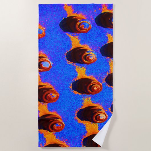 古いボルト ビーチタオル (正面)