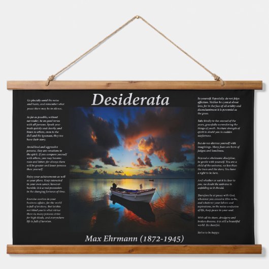 古いボートを持つ熱帯転が嵐 吊り下げ型タペストリー (正面)