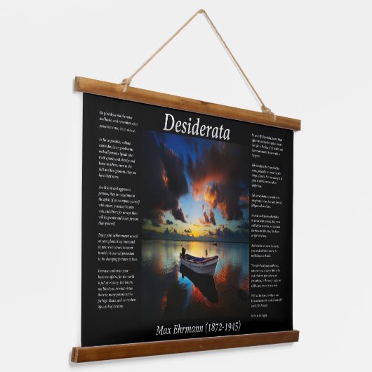 古いボートを持つ熱帯転が嵐 吊り下げ型タペストリー (傾斜あり)