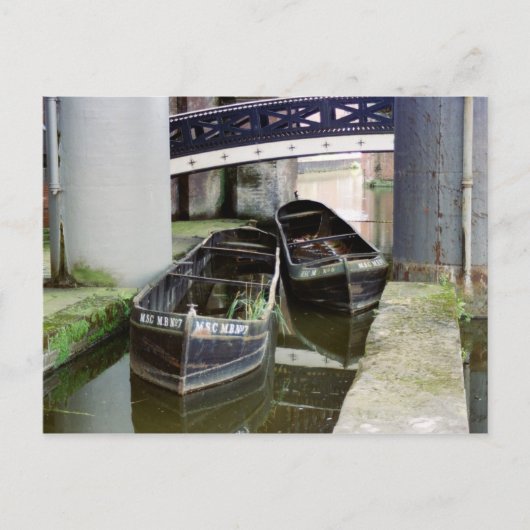 古いボート ポストカード (正面)