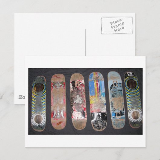 古いボード ポストカード (正面/裏面)