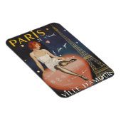 古いポスターのパリje'aime。 マグネット (右側)