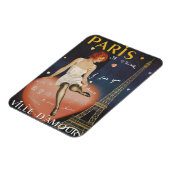 古いポスターのパリje'aime。 マグネット (左側)