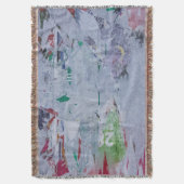 古いポスター冬は白い緑の灰色の赤に見える28 スローブランケット (正面縦)