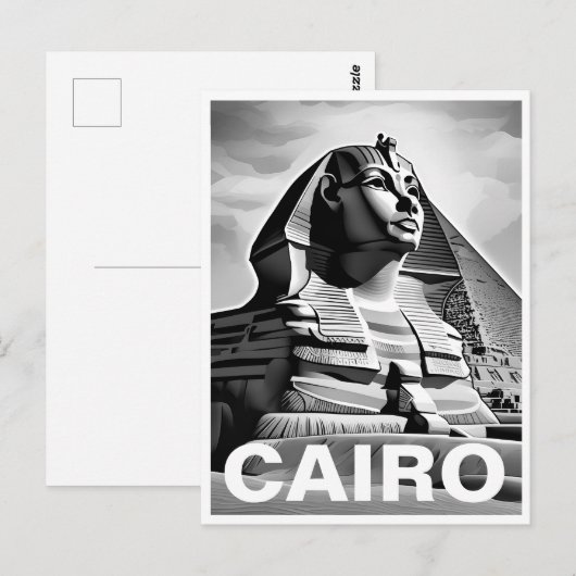 古いポストカードエジプト ポストカード (正面/裏面)