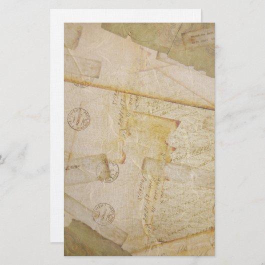 古いポストカード文房具 便箋 (正面/裏面)