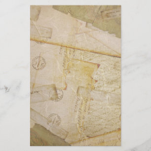 古いポストカード文房具 便箋