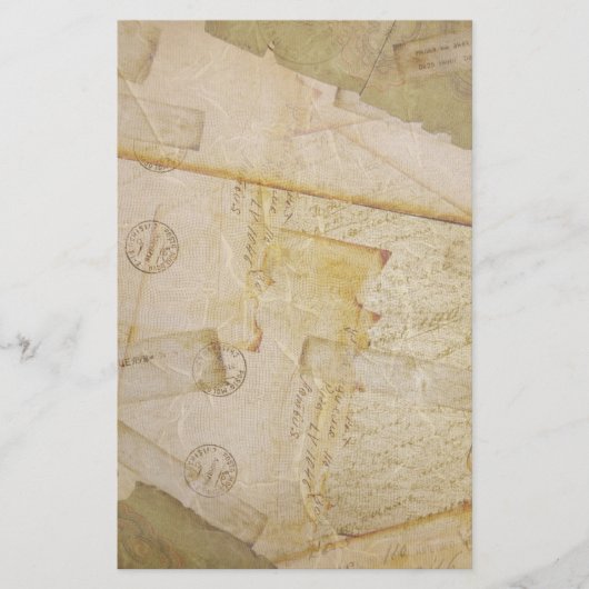 古いポストカード文房具 便箋 (正面)