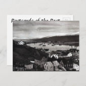 古いポストカード – アイスランドのアクレイリ ポストカード (正面/裏面)