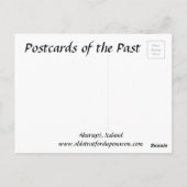 古いポストカード – アイスランドのアクレイリ ポストカード (裏面)