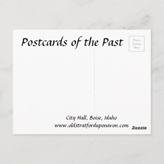 古いポストカード - アイダホ州ボイシ、アメリカ ポストカード (裏面)