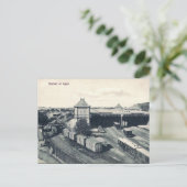 古いポストカード – アグラ，インド ポストカード (スタンド正面)