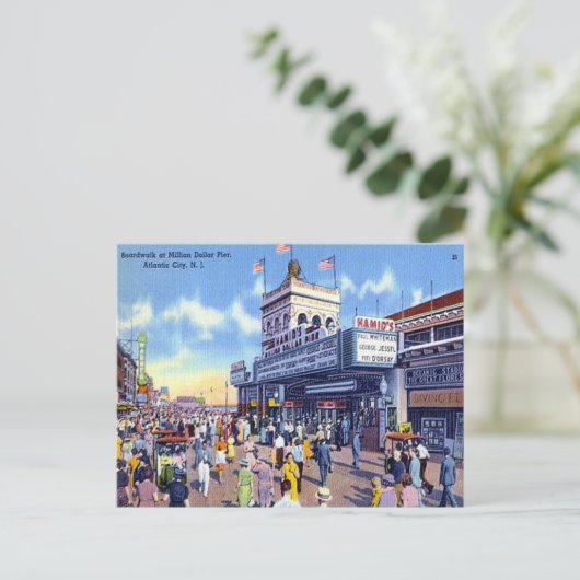 古いポストカード – アトランティックシティ，ニュージャージー州，アメリカ ポストカード (スタンド正面)