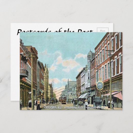 古いポストカード - アメリカ合衆国ケンタッキー州パドゥカ ポストカード (正面/裏面)