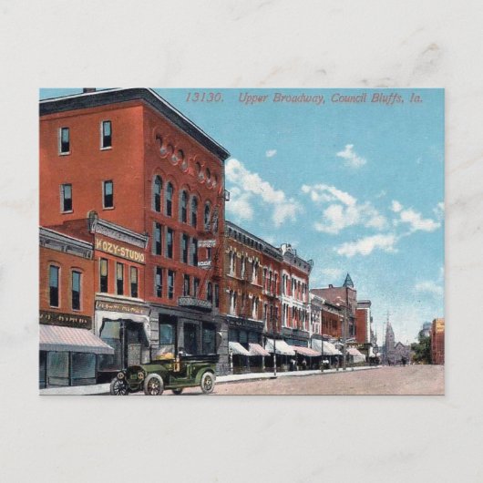 古いポストカード – アメリカ合衆国,アイオワ州,カウンシル・ブラフス ポストカード (正面)