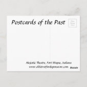 古いポストカード – アメリカ合衆国,インディアナ州,フォートワイン ポストカード (裏面)