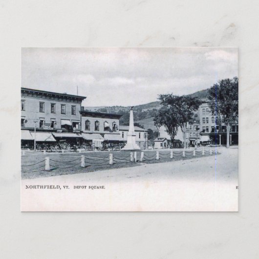 古いポストカード – アメリカ合衆国，バーモント州，ノースフィールド ポストカード (正面)