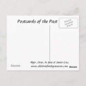 古いポストカード – アルジェリア、オラン、ラ・ジェティー ポストカード (裏面)