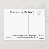 古いポストカード – アルバカーキ，ニューメキシコ，アメリカ ポストカード (裏面)