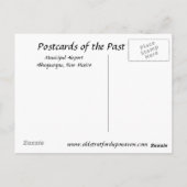 古いポストカード – アルバカーキ,ニューメキシコ ポストカード (裏面)