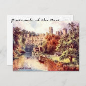 古いポストカード – イギリス、ウォリック ポストカード (正面/裏面)