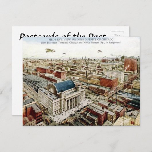 古いポストカード - イリノイ州シカゴ ポストカード (正面/裏面)