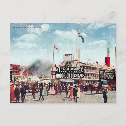 古いポストカード – イリノイ州シカゴ ポストカード (正面)