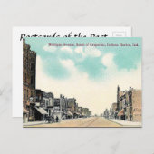 古いポストカード – インディアナ，アメリカ ポストカード (正面/裏面)