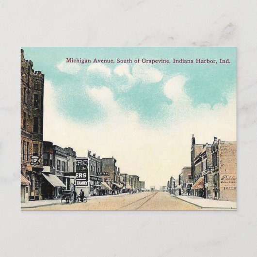 古いポストカード – インディアナ，アメリカ ポストカード (正面)