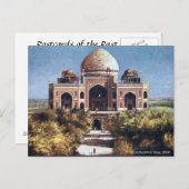 古いポストカード – インド,デリー ポストカード (正面/裏面)